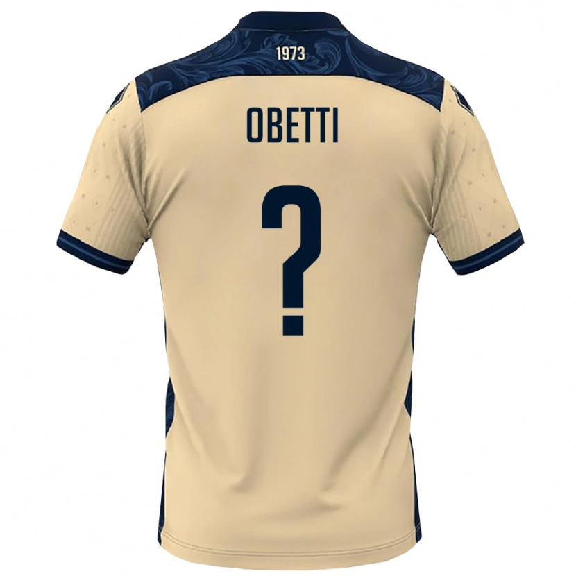 Danxen Enfant Maillot Gianmarco Obetti #0 Blanc Marine Tenues Extérieur 2025/26 T-Shirt