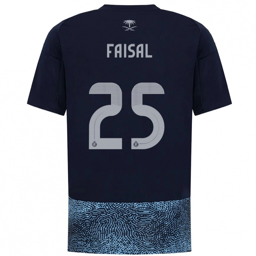 Danxen Enfant Maillot Samira Faisal #25 Marine Bleu Ciel Tenues Extérieur 2025/26 T-Shirt