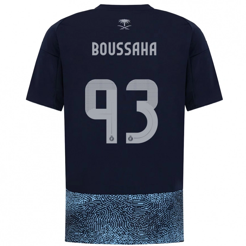 Danxen Enfant Maillot Lina Boussaha #93 Marine Bleu Ciel Tenues Extérieur 2025/26 T-Shirt