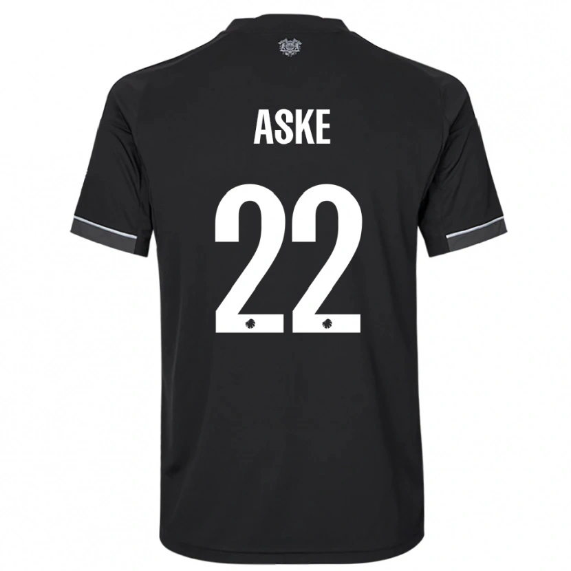 Danxen Enfant Maillot Aske Bang #22 Noir Blanc Tenues Extérieur 2025/26 T-Shirt