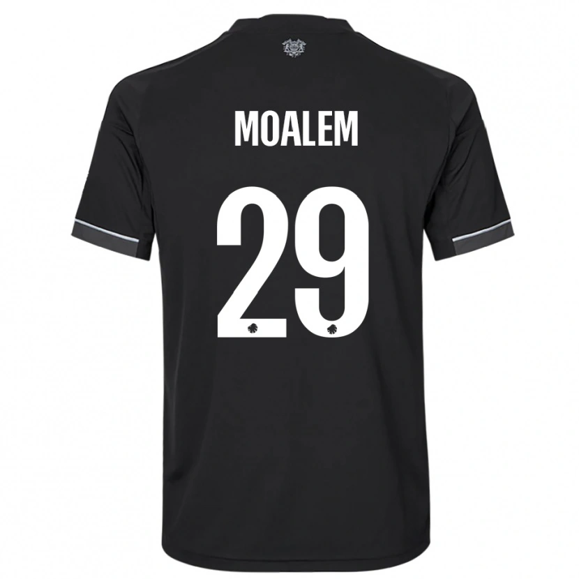 Danxen Enfant Maillot Jonathan Moalem #29 Noir Blanc Tenues Extérieur 2025/26 T-Shirt
