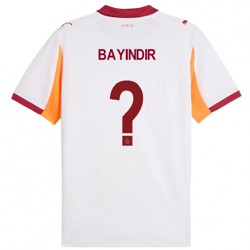 Danxen Enfant Maillot Vincent Bayindir #0 Blanc Rouge Tenues Extérieur 2025/26 T-Shirt