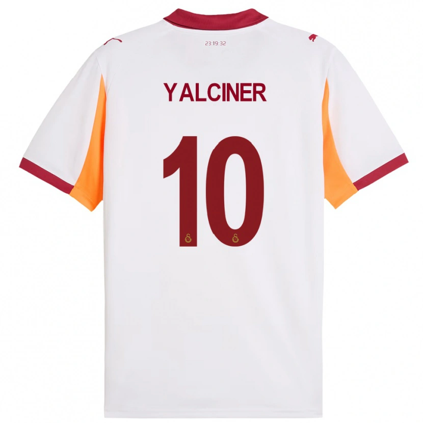 Danxen Enfant Maillot İsmigül Yalçıner #10 Blanc Rouge Tenues Extérieur 2025/26 T-Shirt