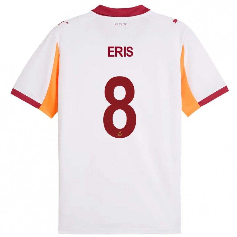 Danxen Enfant Maillot Efe Eriş #8 Blanc Rouge Tenues Extérieur 2025/26 T-Shirt