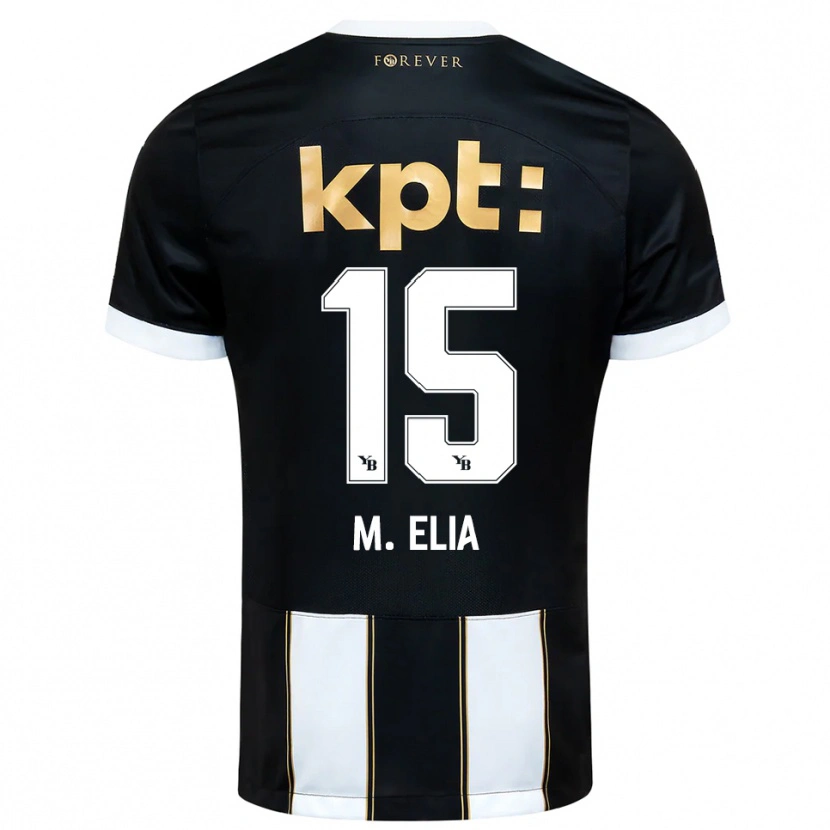 Danxen Enfant Maillot Meschack Elia #15 Noir Blanc Tenues Extérieur 2025/26 T-Shirt