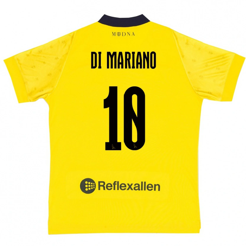 Danxen Homme Maillot Francesco Di Mariano #10 Jaune Marine Tenues Domicile 2025/26 T-Shirt