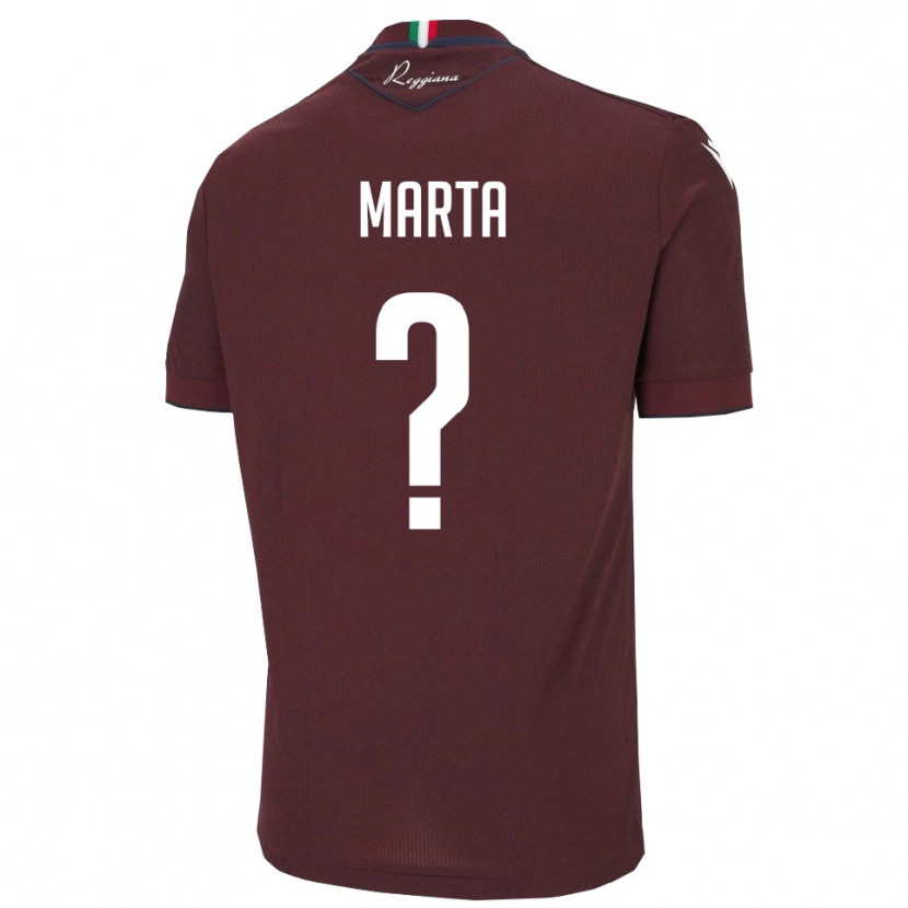 Danxen Homme Maillot Baccanti Marta #0 Bourgogne Blanc Tenues Domicile 2025/26 T-Shirt