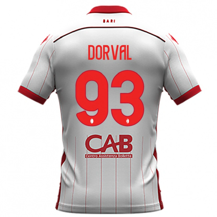 Danxen Homme Maillot Mehdi Dorval #93 Blanc Rouge Tenues Domicile 2025/26 T-Shirt