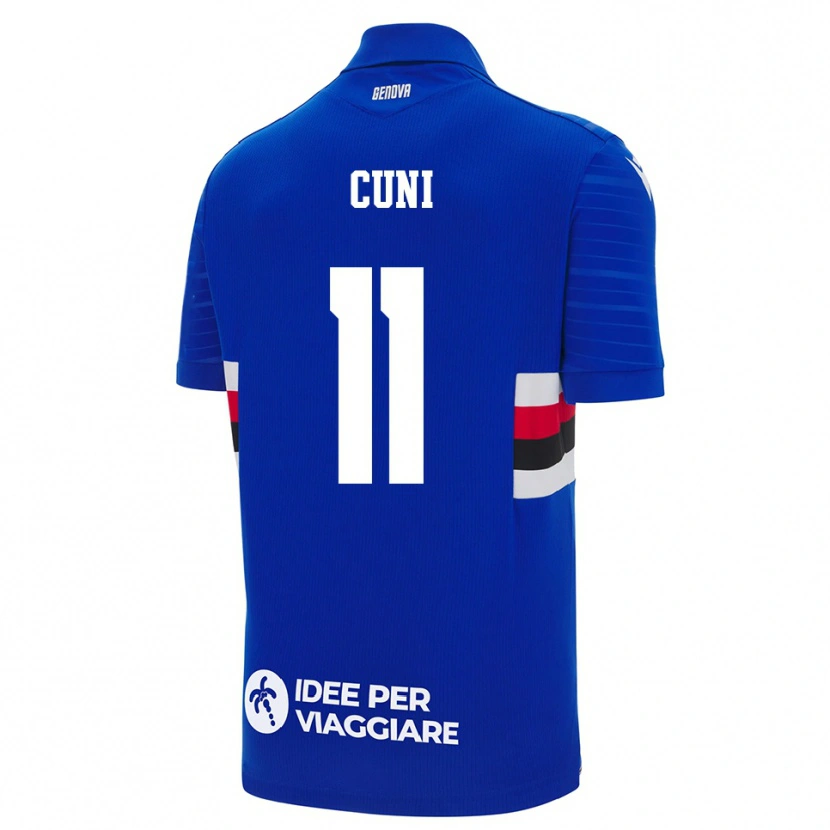 Danxen Homme Maillot Marvin Cuni #11 Bleu Blanc Tenues Domicile 2025/26 T-Shirt