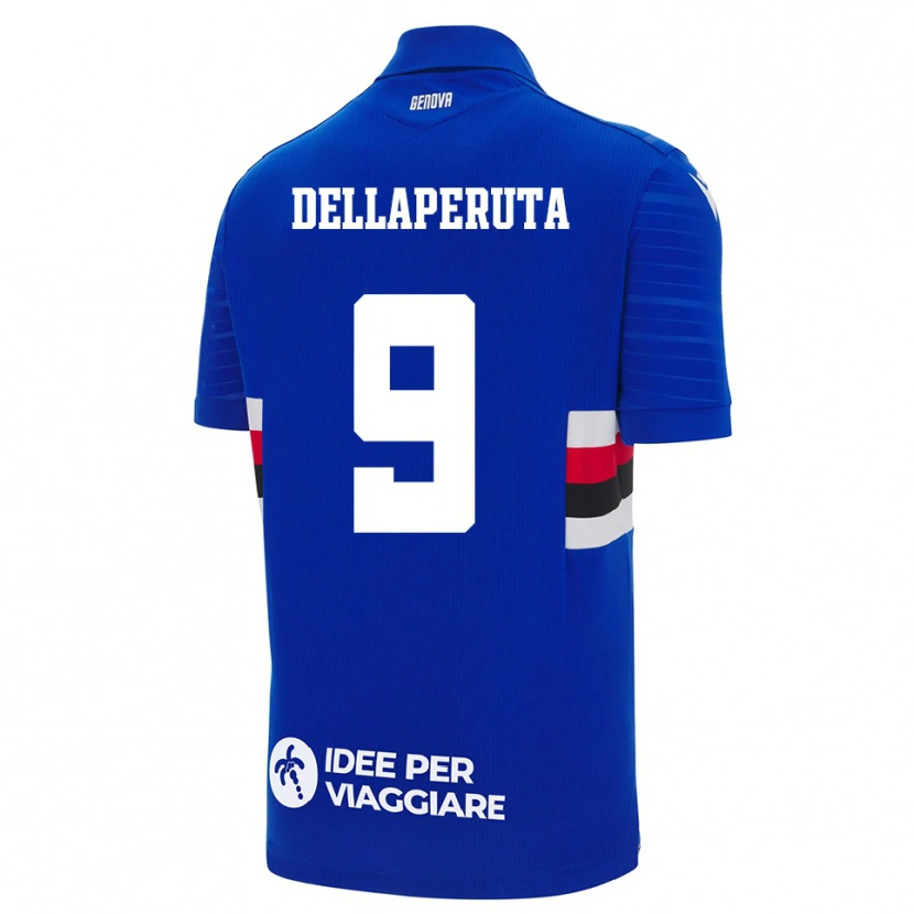Danxen Homme Maillot Tori Dellaperuta #9 Bleu Blanc Tenues Domicile 2025/26 T-Shirt