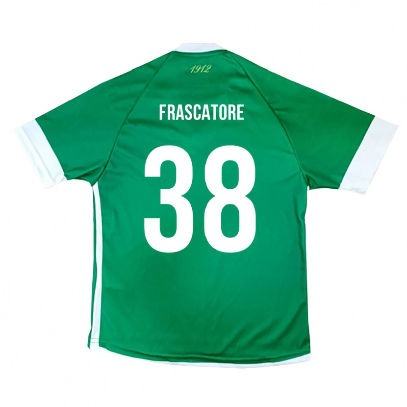 Danxen Homme Maillot Paolo Frascatore #38 Vert Blanc Tenues Domicile 2025/26 T-Shirt