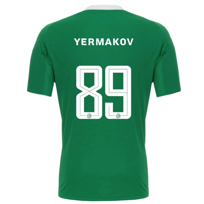 Danxen Homme Maillot Georgiy Yermakov #89 Vert Blanc Tenues Domicile 2025/26 T-Shirt