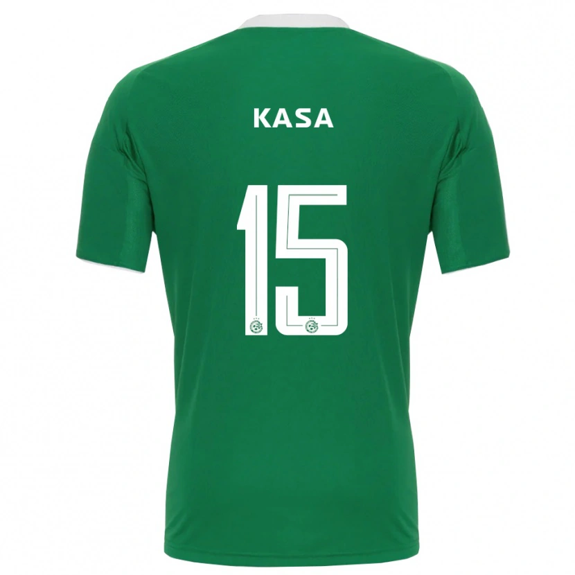Danxen Homme Maillot Lior Kassa #15 Vert Blanc Tenues Domicile 2025/26 T-Shirt