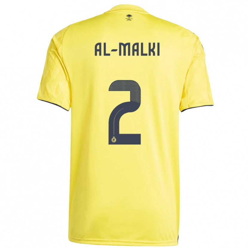 Danxen Homme Maillot Reema Al-Malki #2 Jaune Noir Tenues Domicile 2025/26 T-Shirt