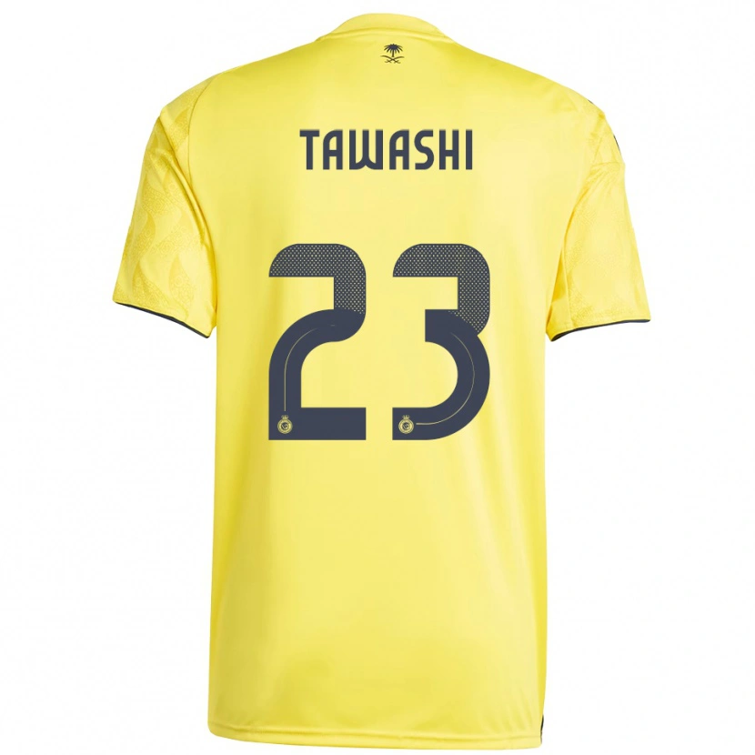 Danxen Homme Maillot Maher Tawashi #23 Jaune Noir Tenues Domicile 2025/26 T-Shirt