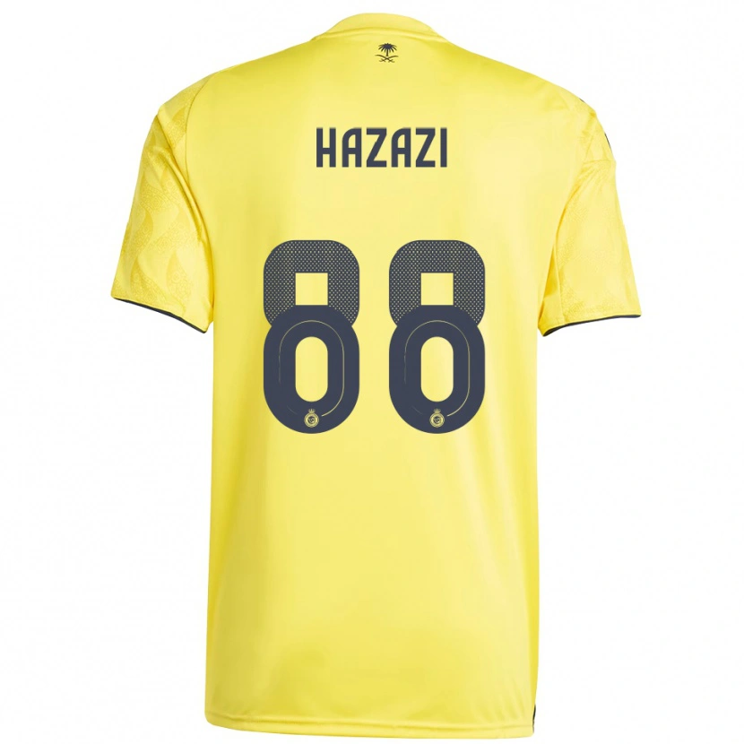 Danxen Homme Maillot Bassam Hazzazi #88 Jaune Noir Tenues Domicile 2025/26 T-Shirt