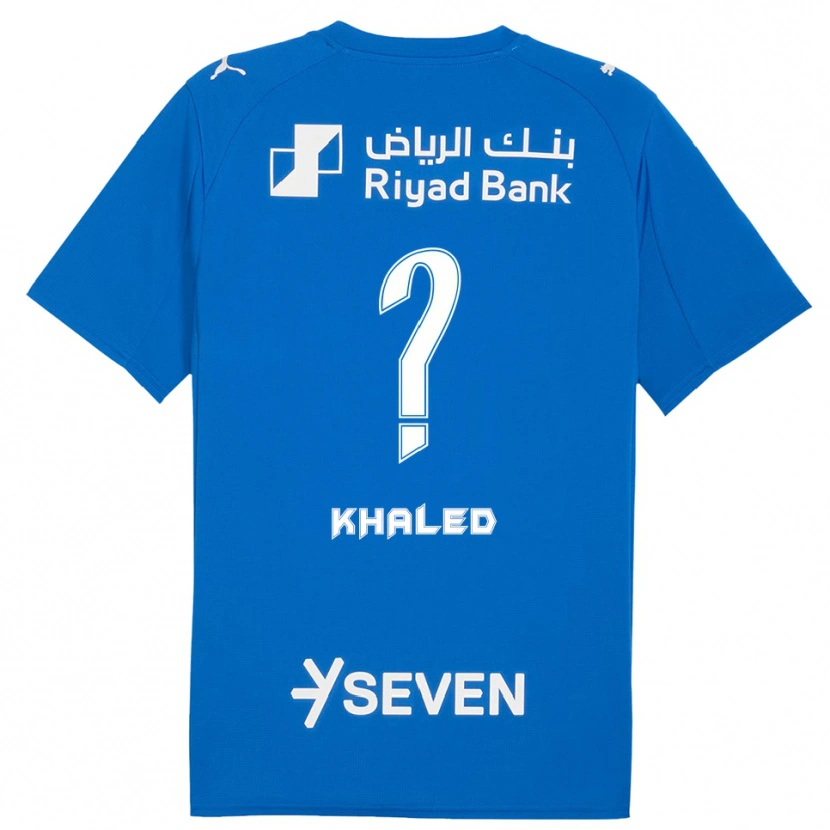 Danxen Homme Maillot Saad Khaled #0 Bleu Blanc Tenues Domicile 2025/26 T-Shirt