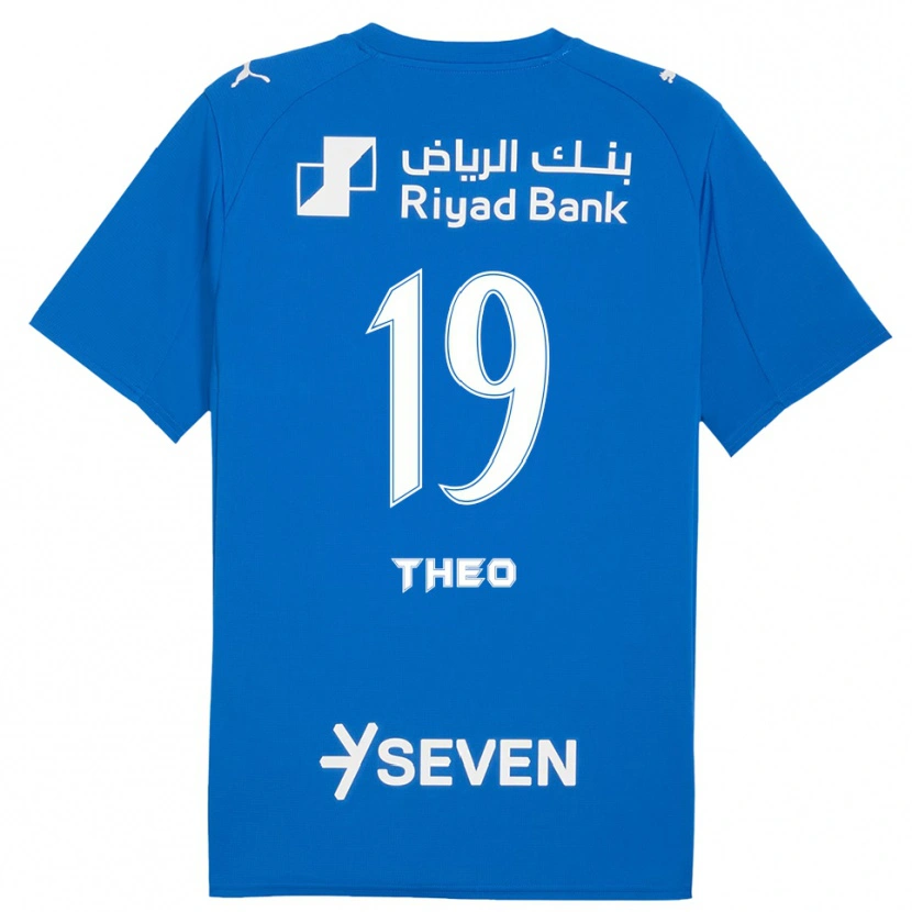 Danxen Homme Maillot Theo Hernández #19 Bleu Blanc Tenues Domicile 2025/26 T-Shirt