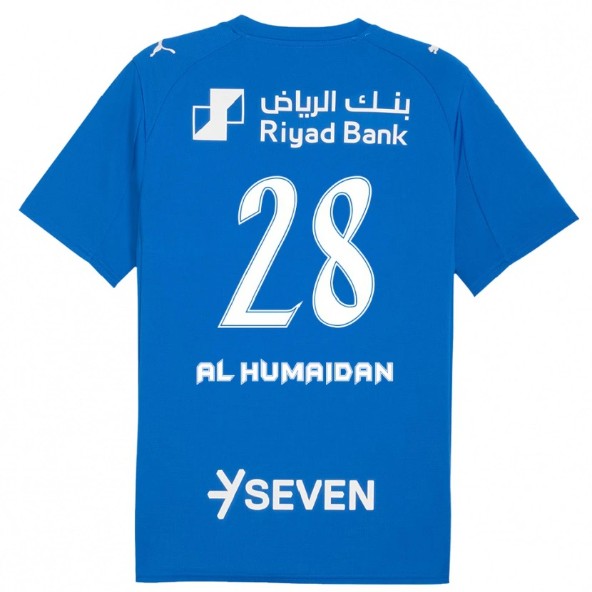 Danxen Homme Maillot Fay Al-Humaidan #28 Bleu Blanc Tenues Domicile 2025/26 T-Shirt