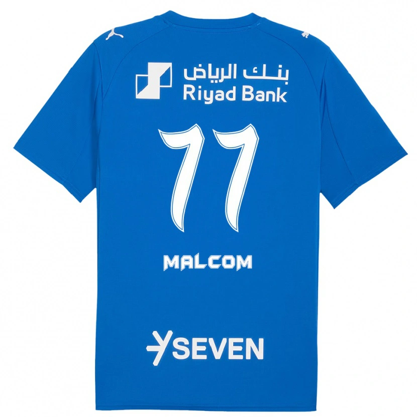 Danxen Homme Maillot Malcom #77 Bleu Blanc Tenues Domicile 2025/26 T-Shirt
