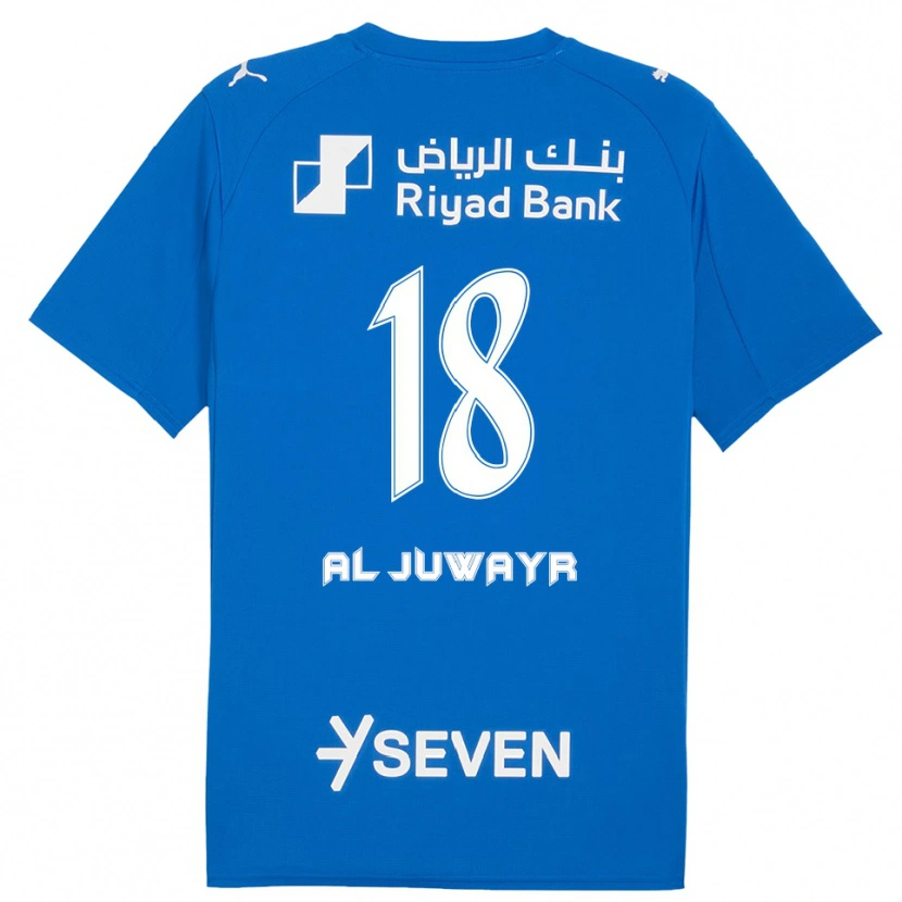 Danxen Homme Maillot Musab Al-Juwayr #18 Bleu Blanc Tenues Domicile 2025/26 T-Shirt