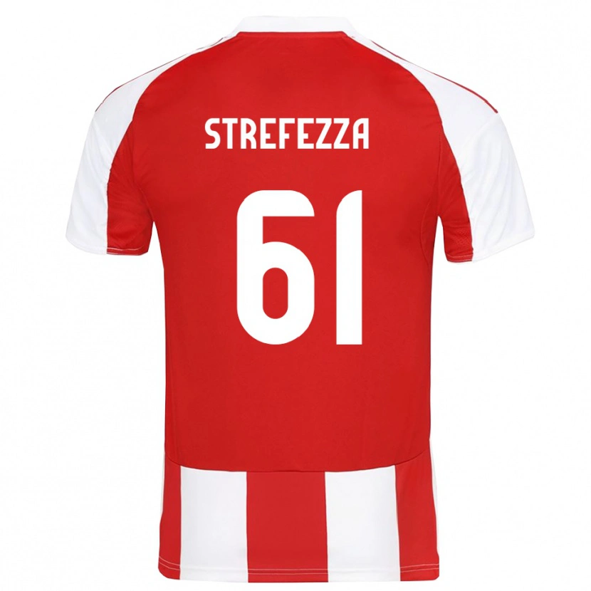 Danxen Homme Maillot Gabriel Strefezza #61 Rouge Blanc Tenues Domicile 2025/26 T-Shirt