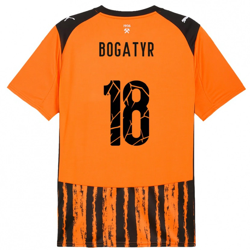 Danxen Homme Maillot Mykyta Bogatyr #18 Orange Noir Tenues Domicile 2025/26 T-Shirt