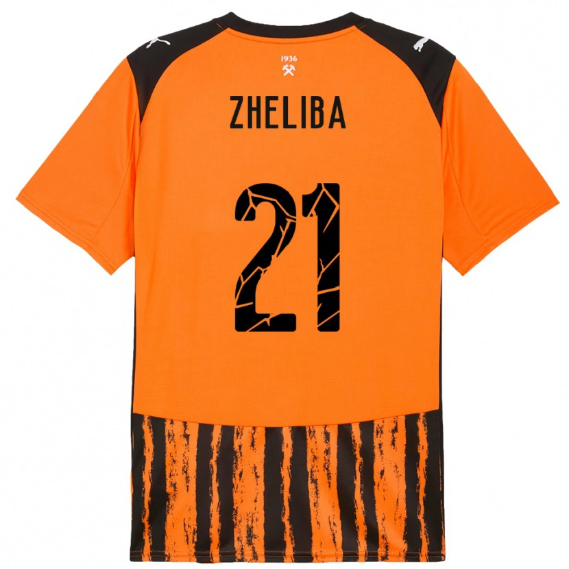 Danxen Homme Maillot Yan Zheliba #21 Orange Noir Tenues Domicile 2025/26 T-Shirt