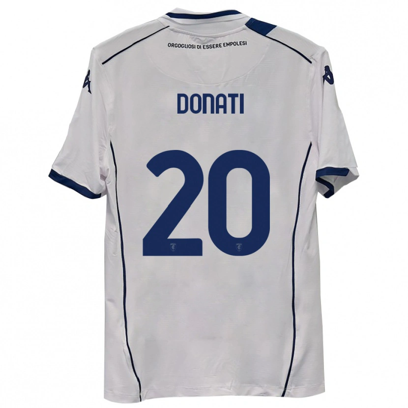 Danxen Homme Maillot Francesco Donati #20 Bleu Marine Foncé Tenues Extérieur 2025/26 T-Shirt