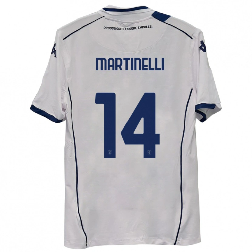 Danxen Homme Maillot Edoardo Martinelli #14 Bleu Marine Foncé Tenues Extérieur 2025/26 T-Shirt