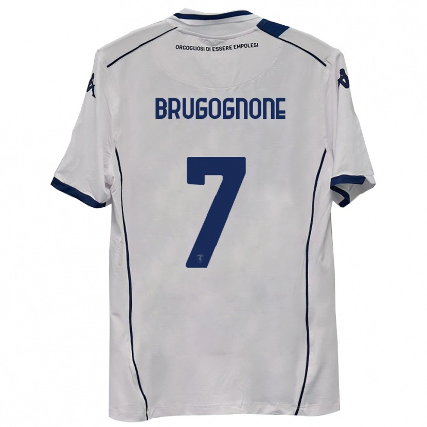 Danxen Homme Maillot Giuseppe Brugognone #7 Bleu Marine Foncé Tenues Extérieur 2025/26 T-Shirt