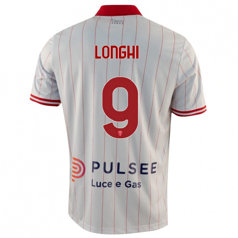 Danxen Homme Maillot Jordan Longhi #9 Blanc Rouge Bleu Tenues Extérieur 2025/26 T-Shirt