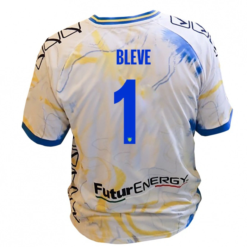 Danxen Homme Maillot Marco Bleve #1 Blanc Jaune Bleu Tenues Extérieur 2025/26 T-Shirt