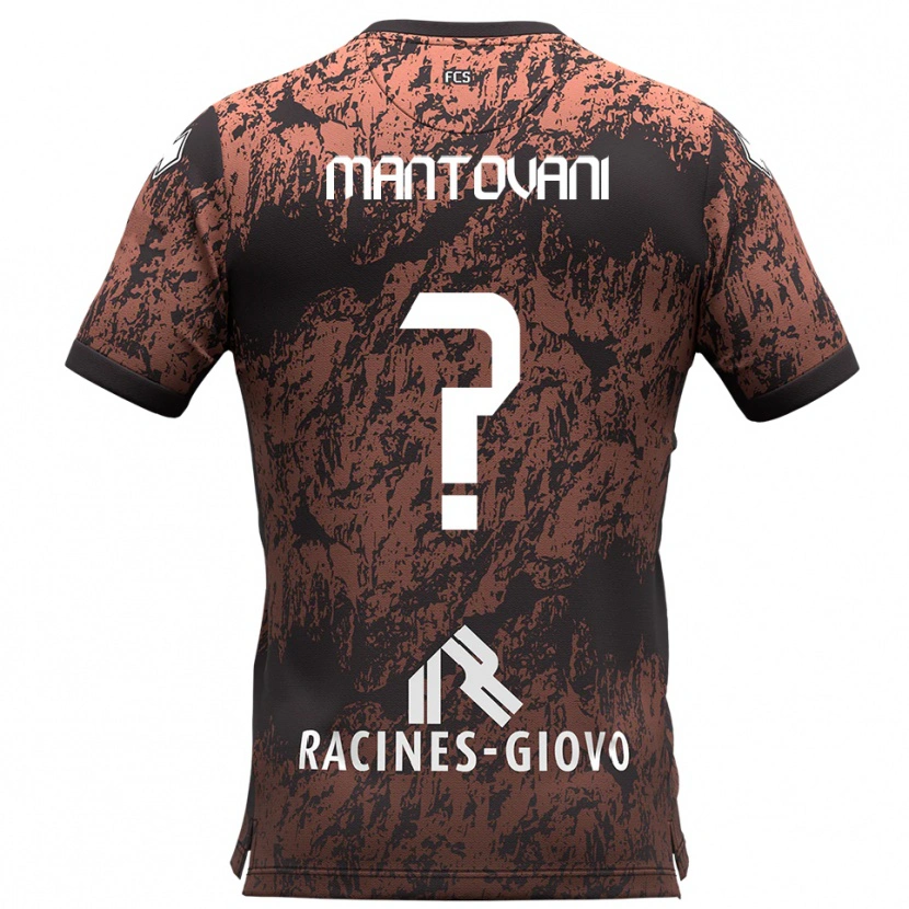 Danxen Homme Maillot Luca Mantovani #0 Marron Noir Tenues Extérieur 2025/26 T-Shirt