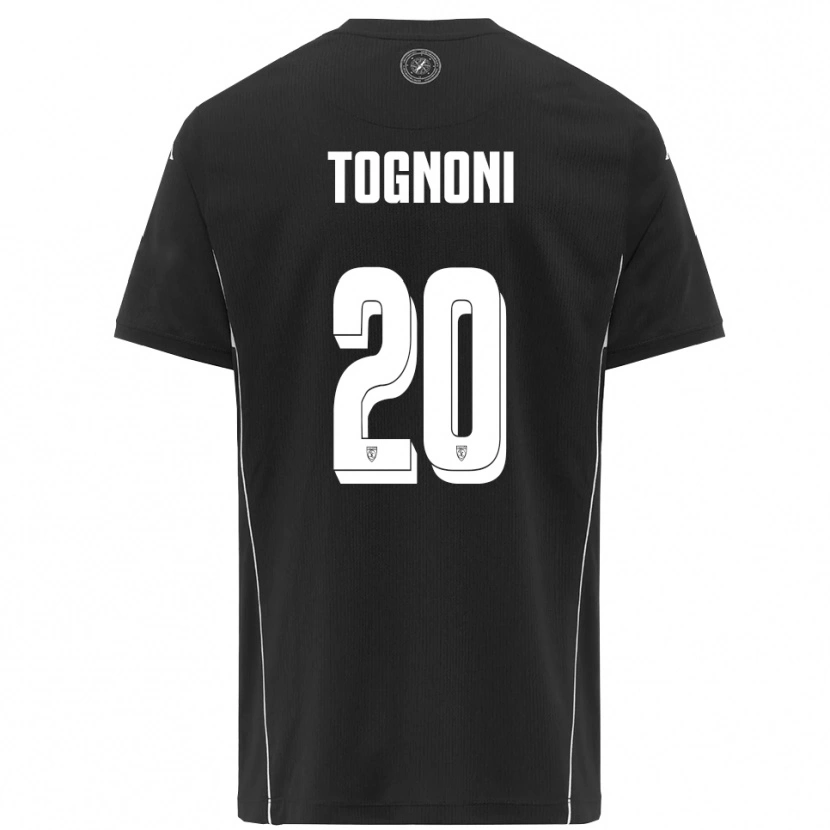 Danxen Homme Maillot Thomas Tognoni #20 Noir Blanc Tenues Extérieur 2025/26 T-Shirt