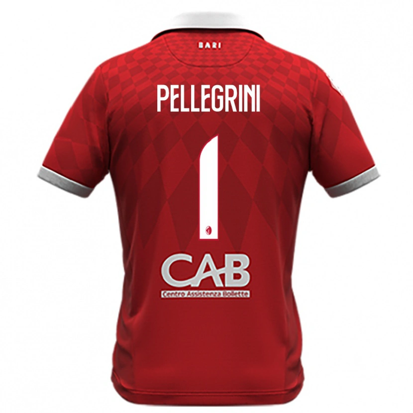 Danxen Homme Maillot Luigi Pellegrini #1 Rouge Blanc Tenues Extérieur 2025/26 T-Shirt
