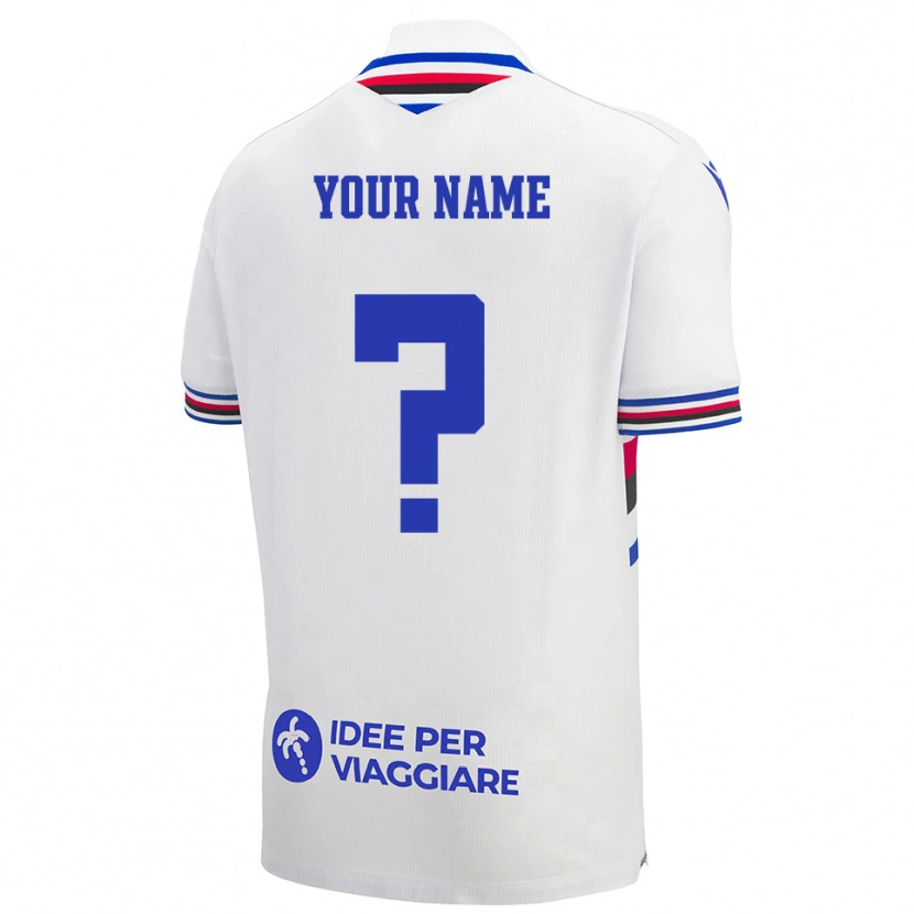 Danxen Homme Maillot Votre Nom #0 Blanc Bleu Rouge Tenues Extérieur 2025/26 T-Shirt