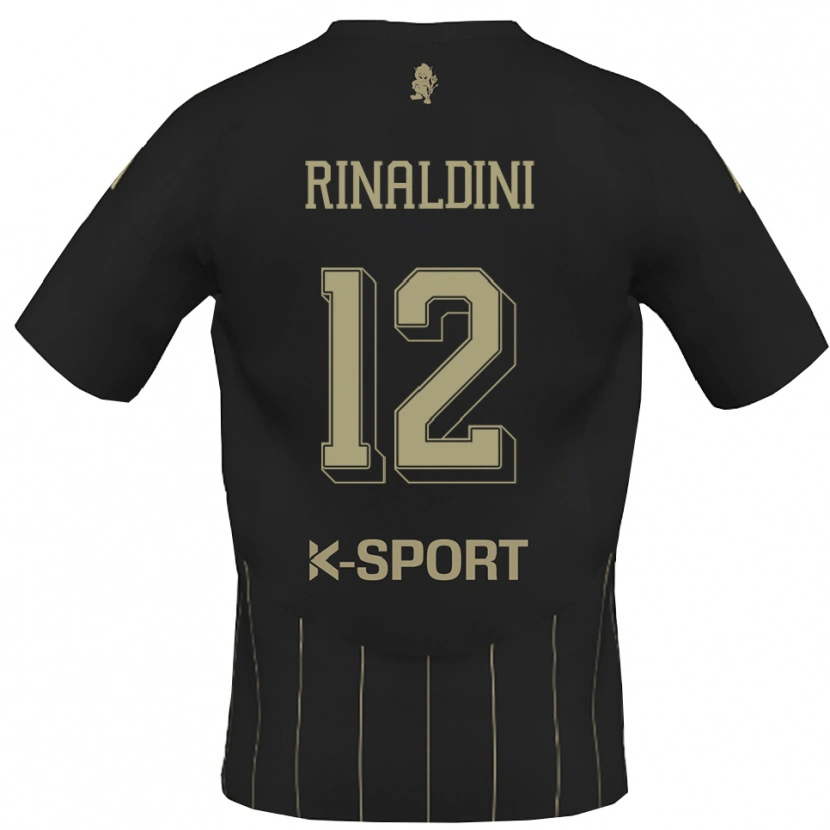 Danxen Homme Maillot Ruben Rinaldini #12 Gris Blanc Tenues Extérieur 2025/26 T-Shirt