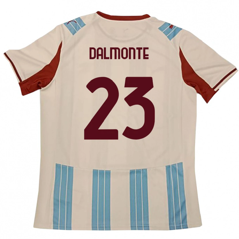 Danxen Homme Maillot Nicola Dalmonte #23 Bleu Ciel Blanc Tenues Extérieur 2025/26 T-Shirt