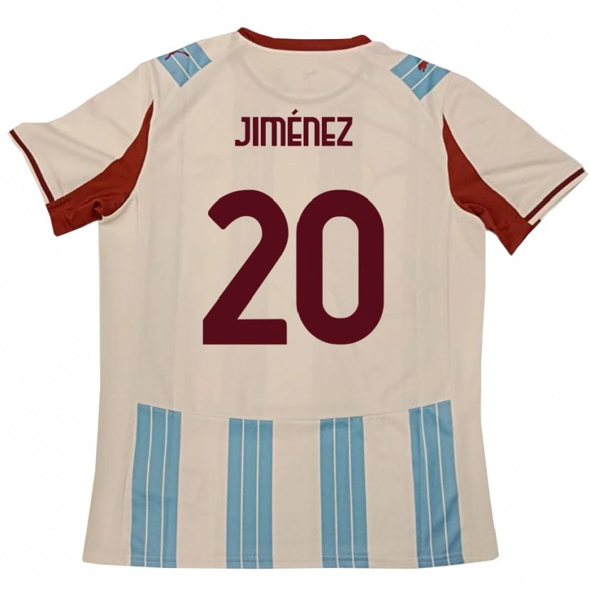 Danxen Homme Maillot Kaleb Jiménez #20 Bleu Ciel Blanc Tenues Extérieur 2025/26 T-Shirt