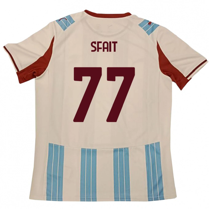 Danxen Homme Maillot Andres Sfait #77 Bleu Ciel Blanc Tenues Extérieur 2025/26 T-Shirt