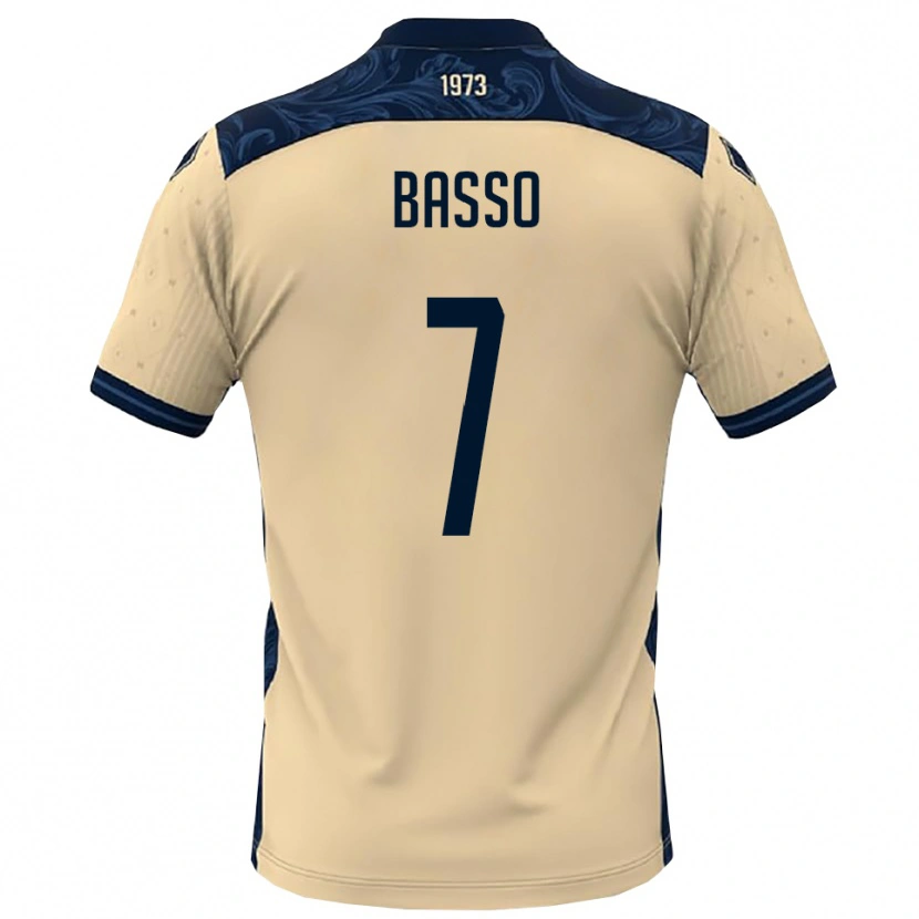 Danxen Homme Maillot Maicol Basso #7 Blanc Marine Tenues Extérieur 2025/26 T-Shirt