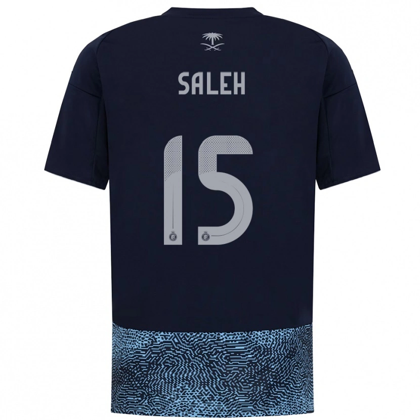 Danxen Homme Maillot Rinas Saleh #15 Marine Bleu Ciel Tenues Extérieur 2025/26 T-Shirt