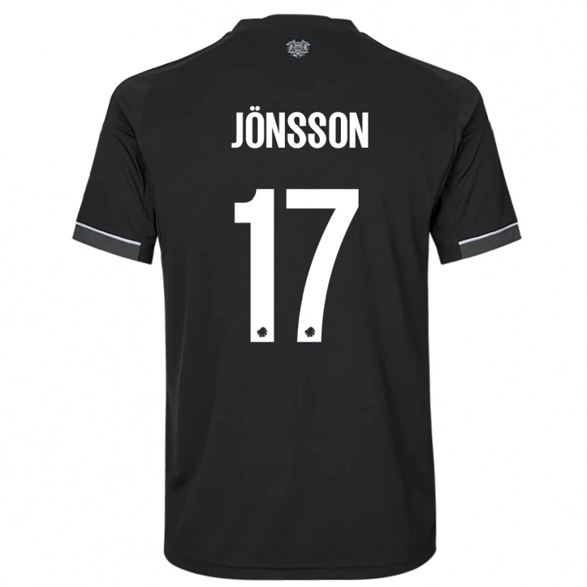 Danxen Homme Maillot Neo Jönsson #17 Noir Blanc Tenues Extérieur 2025/26 T-Shirt