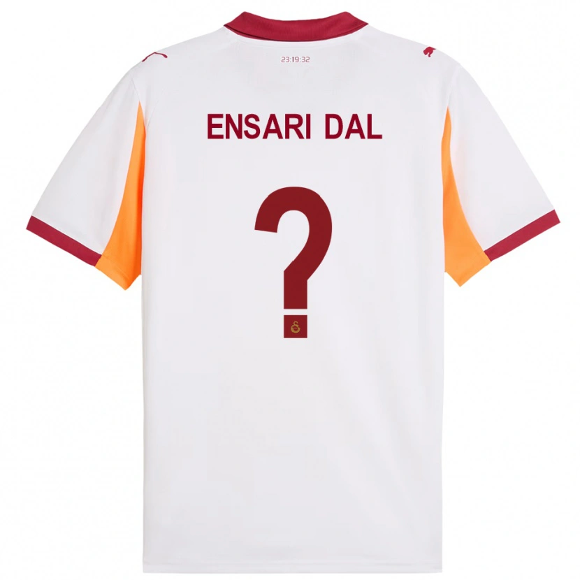 Danxen Homme Maillot Ömer Ensari Dal #0 Blanc Rouge Tenues Extérieur 2025/26 T-Shirt