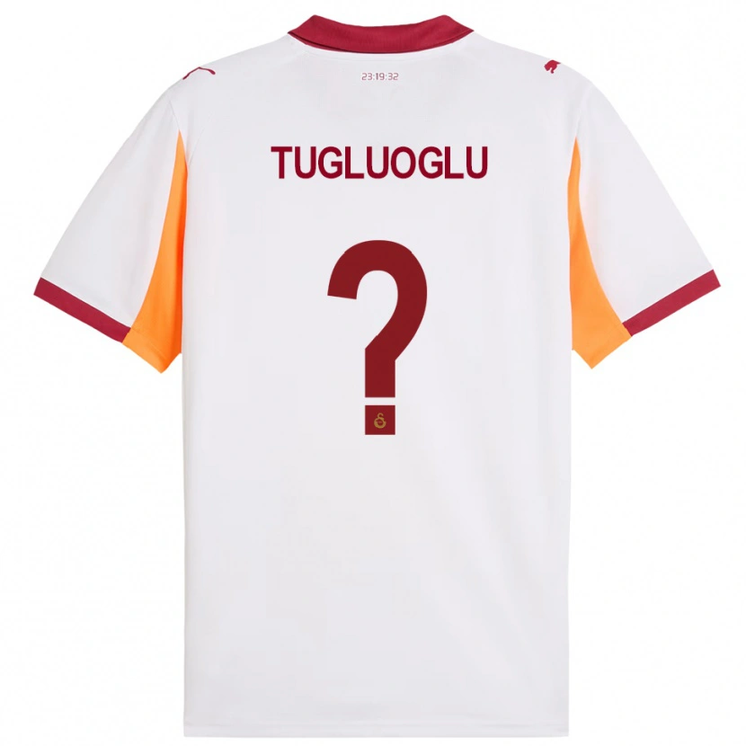 Danxen Homme Maillot Ahmet Tuğrul Tuğluoğlu #0 Blanc Rouge Tenues Extérieur 2025/26 T-Shirt
