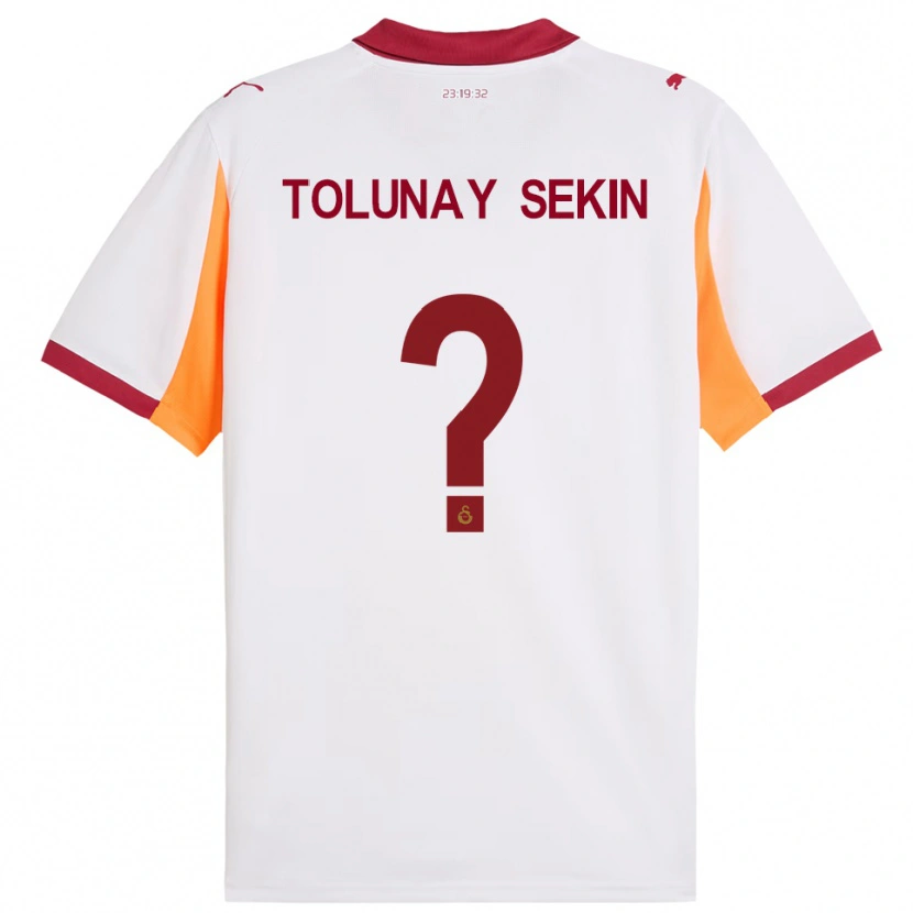Danxen Homme Maillot Burak Tolunay Sekin #0 Blanc Rouge Tenues Extérieur 2025/26 T-Shirt