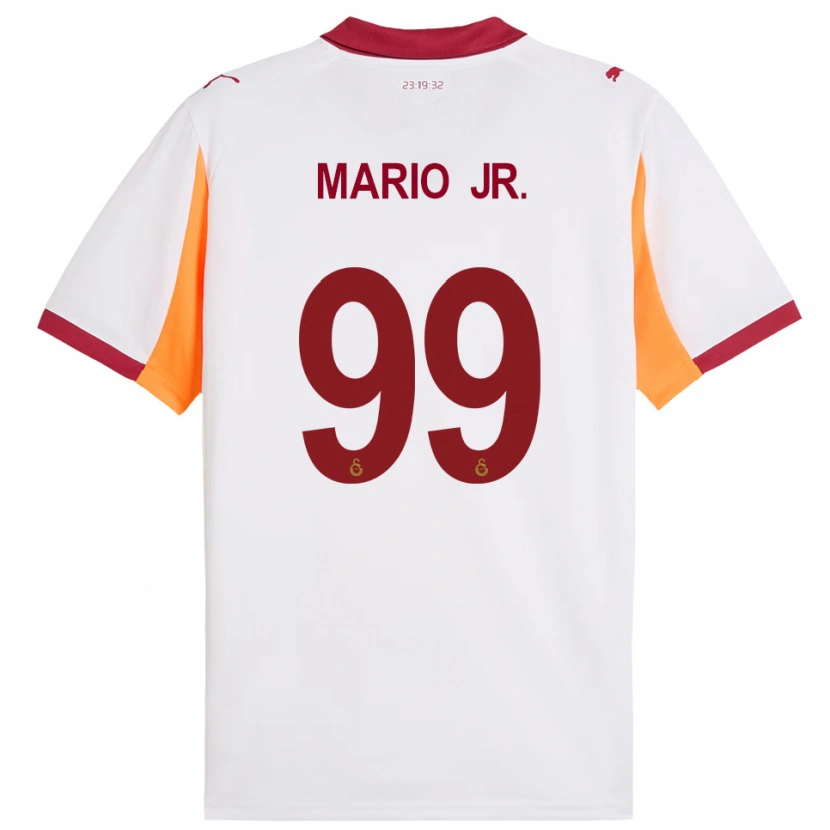 Danxen Homme Maillot Mario Lemina #99 Blanc Rouge Tenues Extérieur 2025/26 T-Shirt