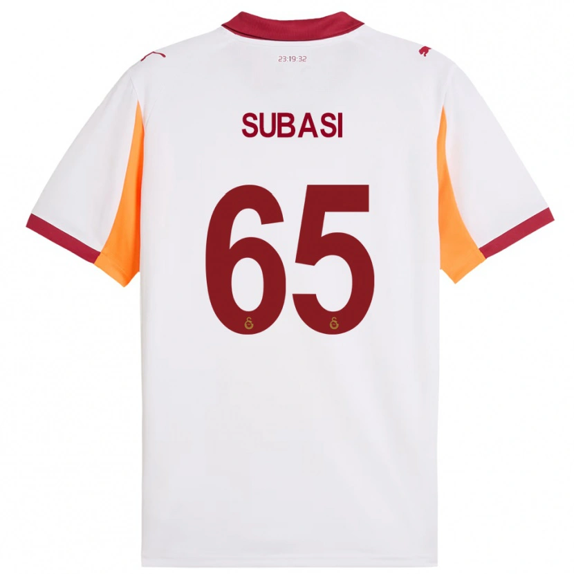 Danxen Homme Maillot Kadir Subaşı #65 Blanc Rouge Tenues Extérieur 2025/26 T-Shirt