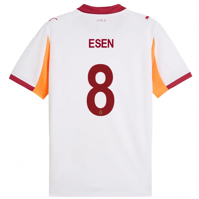 Danxen Homme Maillot Emine Ecem Esen #8 Blanc Rouge Tenues Extérieur 2025/26 T-Shirt